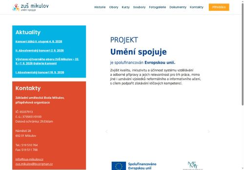 Zobrazit webové stránky Základní umělecká škola