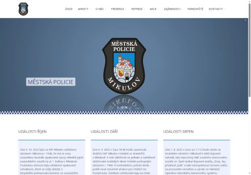 Zobrazit webové stránky Městská policie Mikulov