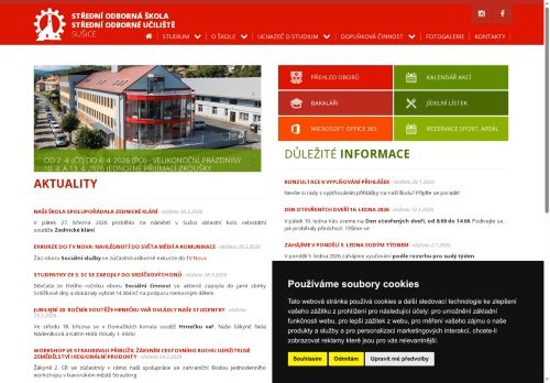 Střední odborná škola a Střední odborné učiliště, Sušice, U Kapličky 761 nabízí práci na pozici KUCHAŘ DO ŠKOLNÍ JÍDELNY (M/Ž) v obci Sušice