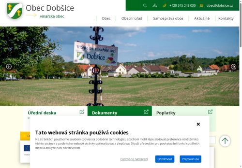 Zobrazit webové stránky Obecní úřad Dobšice