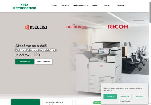 REPROSERVIS CZ, s.r.o. nabízí práci na pozici Obchodní zástupce/kyně v obci Znojmo