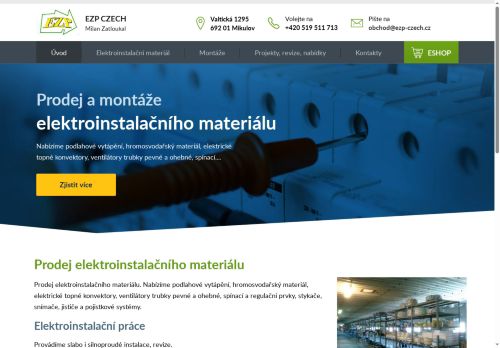 Zobrazit webové stránky EZP Czech