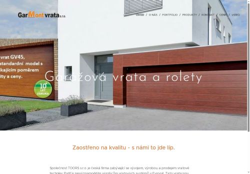 GAR-MONT VRATA, s.r.o. nabízí práci na pozici Montážní technik vrat a stínící techniky M/Ź v obci Lipov