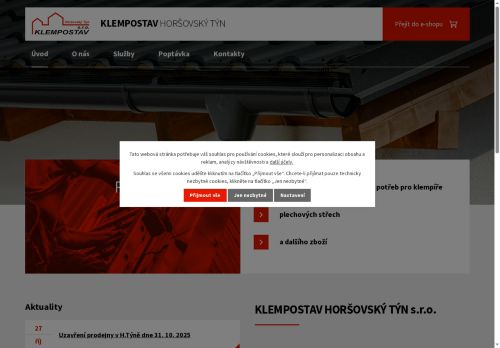 KLEMPOSTAV HORŠOVSKÝ TÝN s.r.o. nabízí práci na pozici Obsluha vysokozdvižných a jiných vozíků a skladníci v obci Horšovský Týn