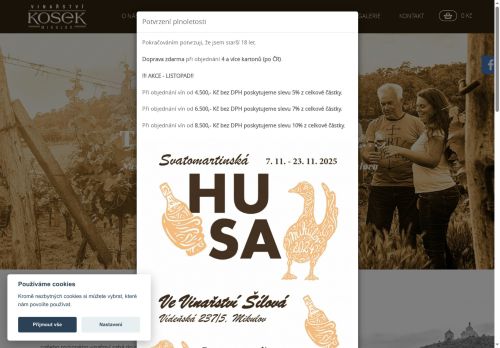 Zobrazit webové stránky Vinařství Kosek