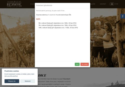 Zobrazit webové stránky Vinařství Kosek