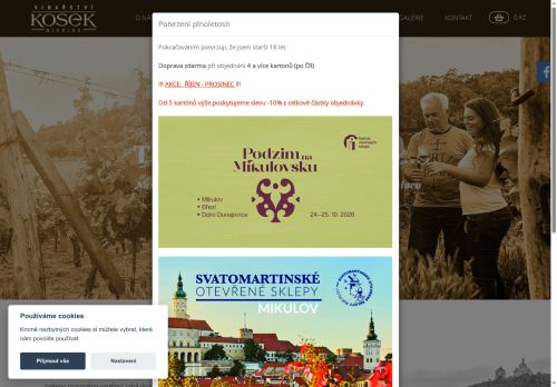 Zobrazit webové stránky Vinařství Kosek