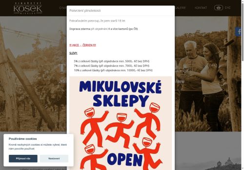 Zobrazit webové stránky Vinařství Kosek