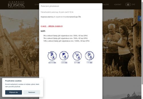 Zobrazit webové stránky Vinařství Kosek