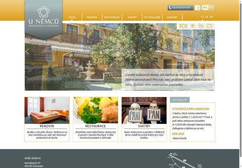 Zobrazit webové stránky Restaurace a pension U Němců
