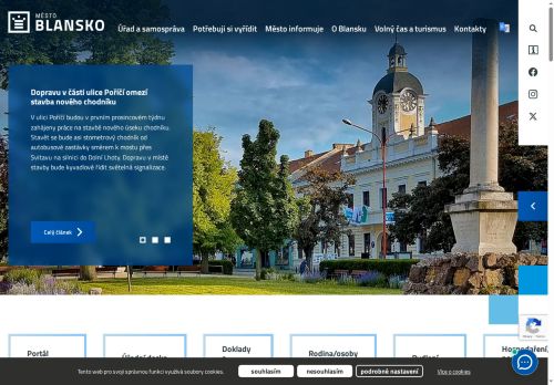 Zobrazit webové stránky Městský úřad Blansko