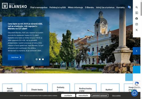 Zobrazit webové stránky Městský úřad Blansko