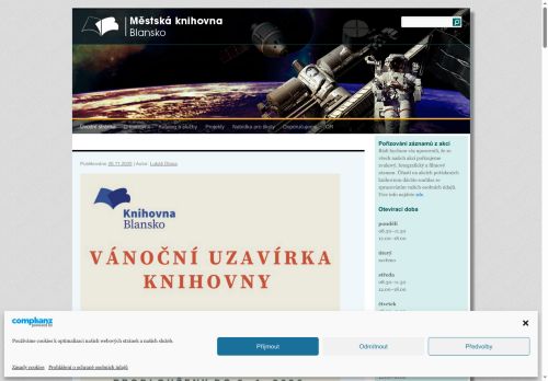 Zobrazit webové stránky Městská knihovna Blansko