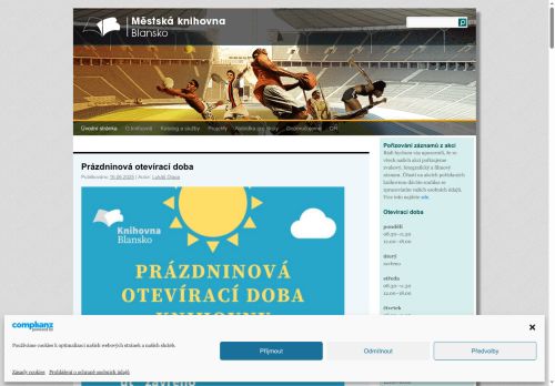 Zobrazit webové stránky Městská knihovna Blansko