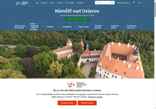 Zobrazit webové stránky Zámek Náměšt nad Oslavou