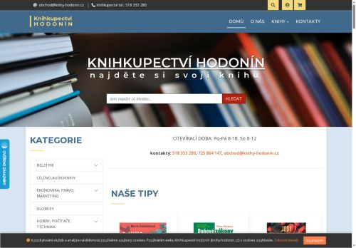 Zobrazit webové stránky Knihkupectví Hodonín