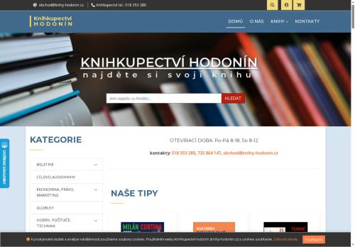 Zobrazit webové stránky Knihkupectví Hodonín