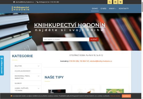 Zobrazit webové stránky Knihkupectví Hodonín