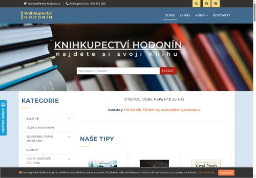 Zobrazit webové stránky Knihkupectví Hodonín
