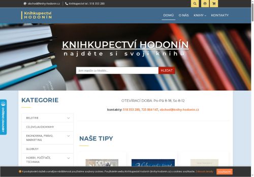 Zobrazit webové stránky Knihkupectví Hodonín