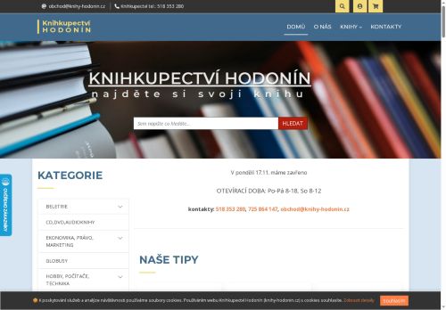 Zobrazit webové stránky Knihkupectví Hodonín