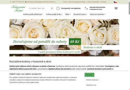 Zobrazit webové stránky Květinářství Fantasi