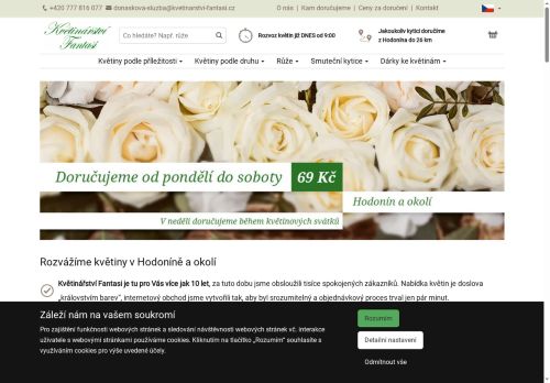 Zobrazit webové stránky Květinářství Fantasi