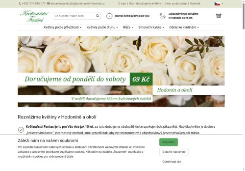 Zobrazit webové stránky Květinářství Fantasi