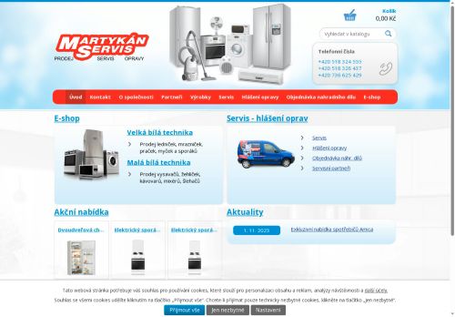 Zobrazit webové stránky MARTYKÁN Servis, s.r.o.