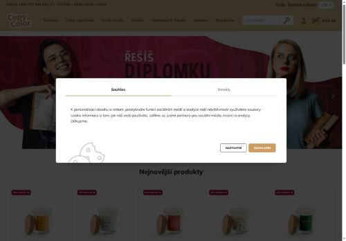 Zobrazit webové stránky Copy Color