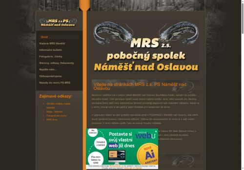 Zobrazit webové stránky Moravský rybářský svaz Náměšť nad Oslavou
