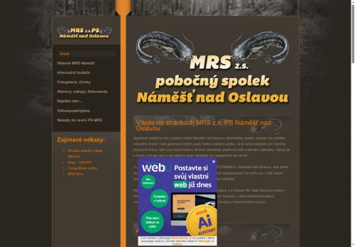 Zobrazit webové stránky Moravský rybářský svaz Náměšť nad Oslavou