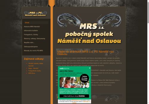 Zobrazit webové stránky Moravský rybářský svaz Náměšť nad Oslavou