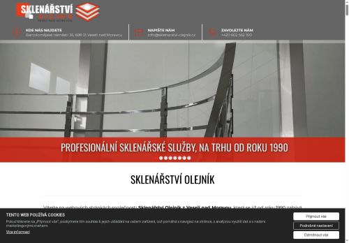 Zobrazit webové stránky Sklenářství Olejník