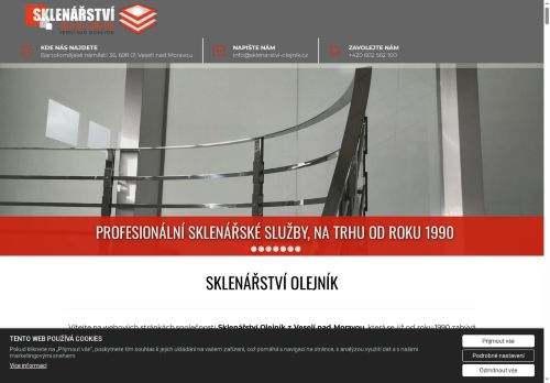 Zobrazit webové stránky Sklenářství Olejník
