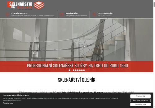 Zobrazit webové stránky Sklenářství Olejník