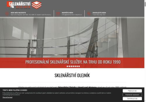 Zobrazit webové stránky Sklenářství Olejník