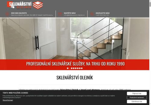Zobrazit webové stránky Sklenářství Olejník