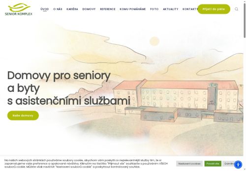 Webové stránky Senior-komplex s.r.o., Lužec nad Vltavou