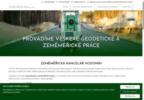 Zobrazit webové stránky Zeměměřičská kancelář Marie Lankašové