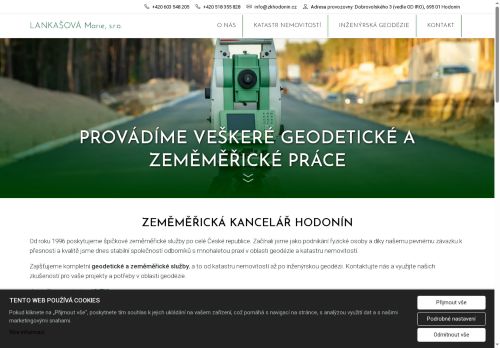 Zobrazit webové stránky Zeměměřičská kancelář Marie Lankašové