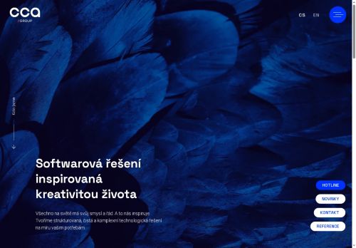 Webové stránky CCA Group a.s., Plzeň