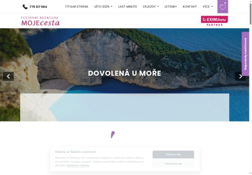 Zobrazit webové stránky Cestovní agentura MOJEcesta