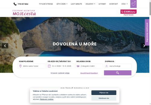 Zobrazit webové stránky Cestovní agentura MOJEcesta