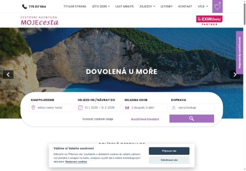 Zobrazit webové stránky Cestovní agentura MOJEcesta