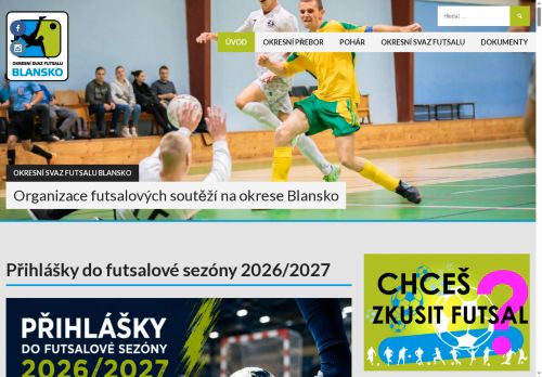 Zobrazit webové stránky Asociace futsalu Blansko