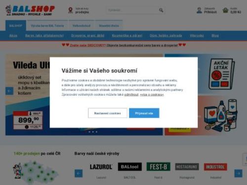 BALSHOP.CZ - barvy - laky - drogérie
