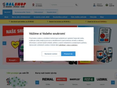BALSHOP.CZ - barvy - laky - drogérie