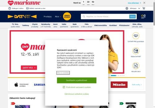 Zobrazit webové stránky DATART - prodejna Kolín