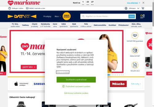 Zobrazit webové stránky DATART - prodejna Kolín